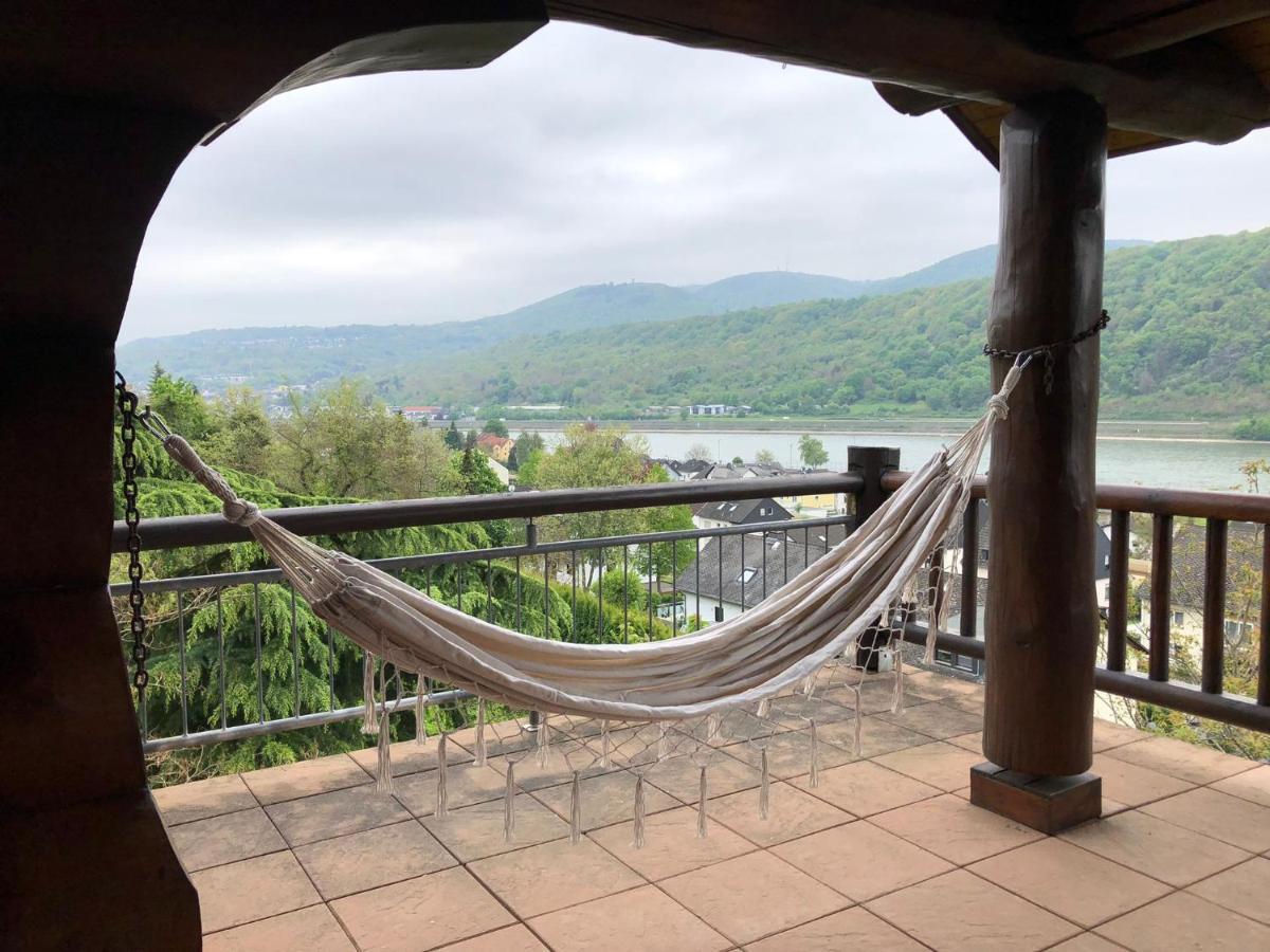 Villa Traumhaftes Blockhaus am Rhein Kamp-Bornhofen Exterior foto